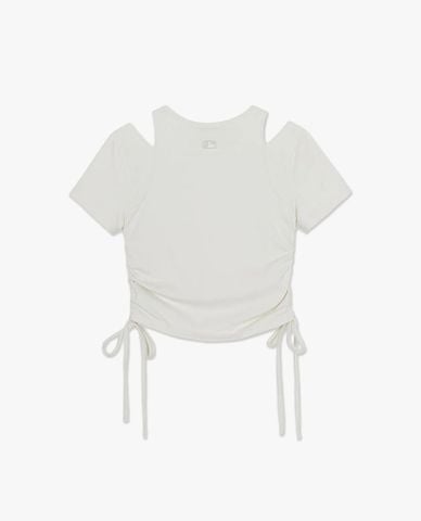  MLB - Áo croptop nữ cut out Baseball Team Small Logo 