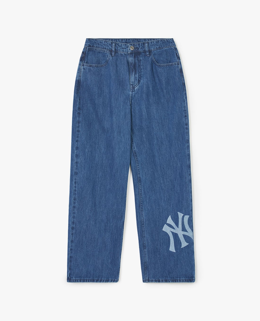 MLB - Quần jeans nam ống rộng New York Yankees