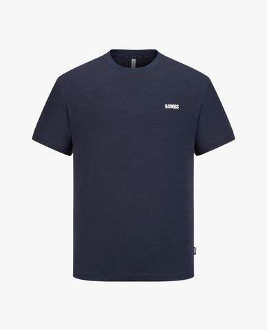  K-SWISS - Áo thun thể thao nam cổ tròn tay ngắn phối logo 