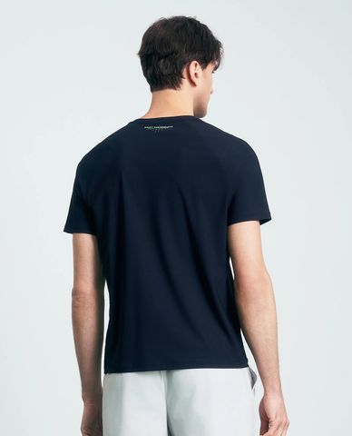  K-SWISS - Áo thun thể thao nam cổ tròn tay ngắn in logo 