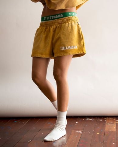  STRESSMAMA - Quần short unisex ống rộng SSMA Washed 
