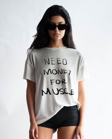  STRESSMAMA - Áo thun unisex cổ tròn tay ngắn SSMA Muscle 