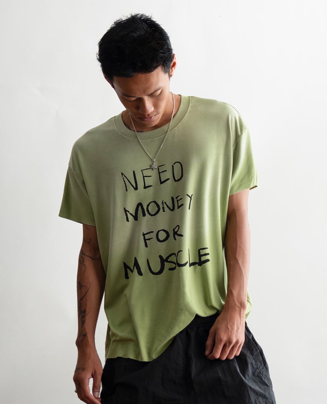STRESSMAMA - Áo thun unisex cổ tròn tay ngắn SSMA Muscle