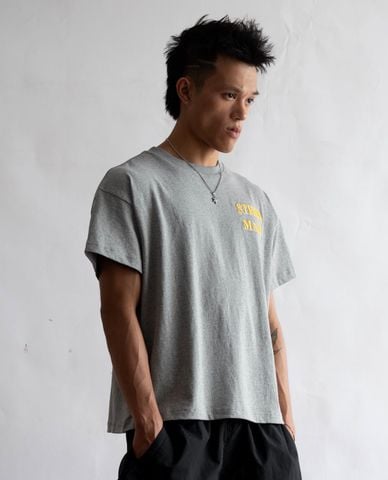 STRESSMAMA - Áo thun unisex tay ngắn thêu logo 