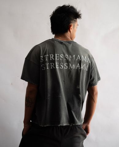  STRESSMAMA - Áo thun unisex tay ngắn Rust Distress 