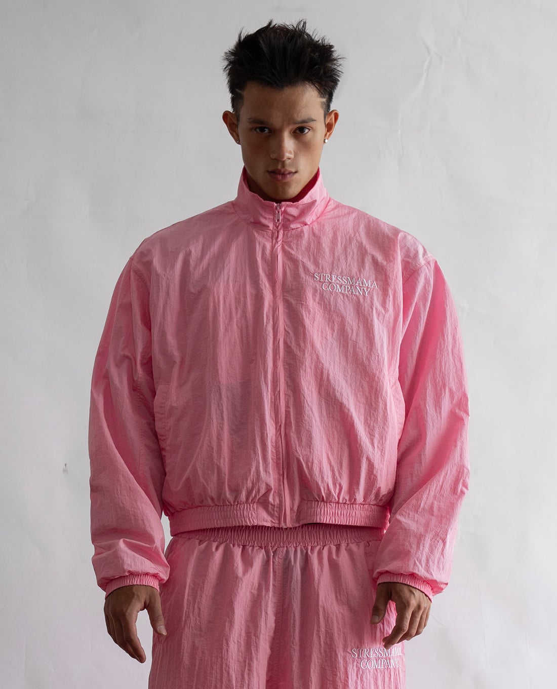 STRESSMAMA - Áo khoác gió unisex thêu logo Company