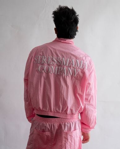  STRESSMAMA - Áo khoác gió unisex thêu logo Company 