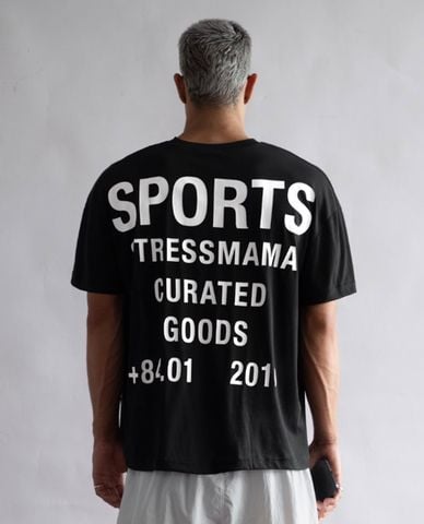  STRESSMAMA - Áo thun unisex cổ tròn tay ngắn Sports V2 