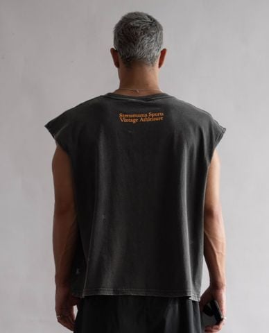  STRESSMAMA - Áo ba lỗ unisex in họa tiết Dog Run 
