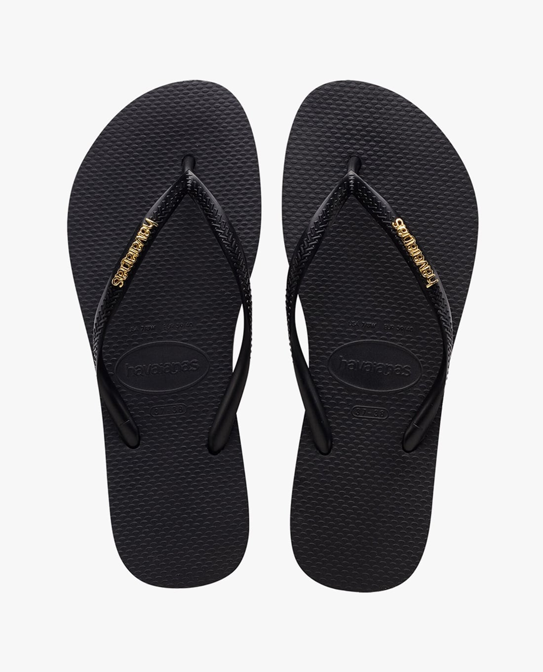 HAVAIANAS - Dép kẹp nữ Slim Logo Metallic