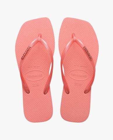  HAVAIANAS - Dép kẹp nữ Slim Square Logo Metallic 