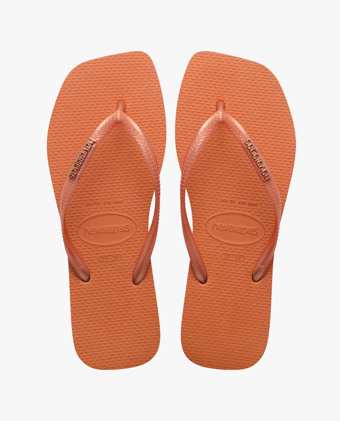 HAVAIANAS - Dép kẹp nữ Slim Square Logo Metallic