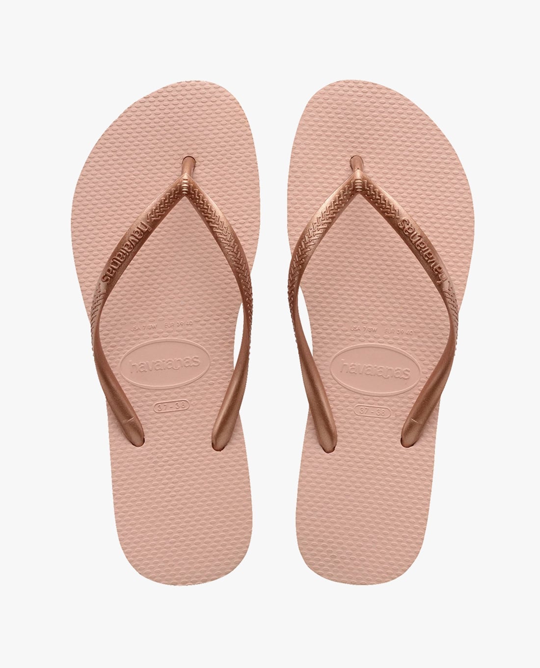 HAVAIANAS - Dẹp kẹp nữ Slim Square Logo Metallic