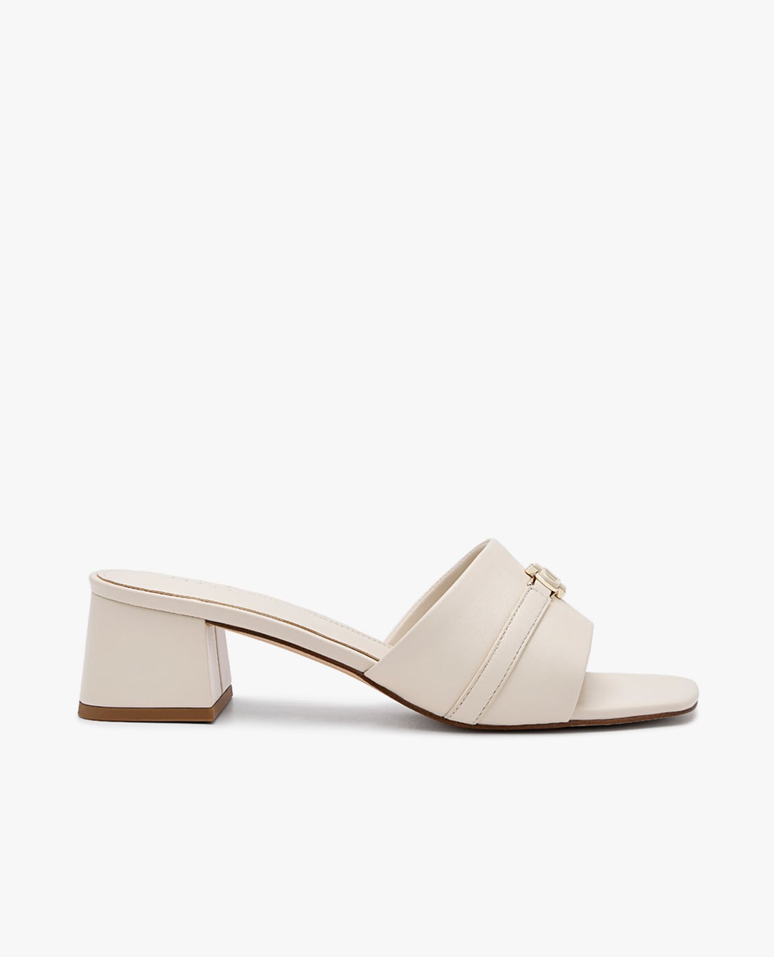 PEDRO - Giày mules cao gót nữ mũi vuông Icon Leather