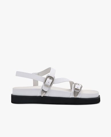  PEDRO - Giày sandals nữ đế thấp Ankle Strap 