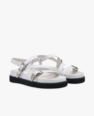  PEDRO - Giày sandals nữ đế thấp Ankle Strap 