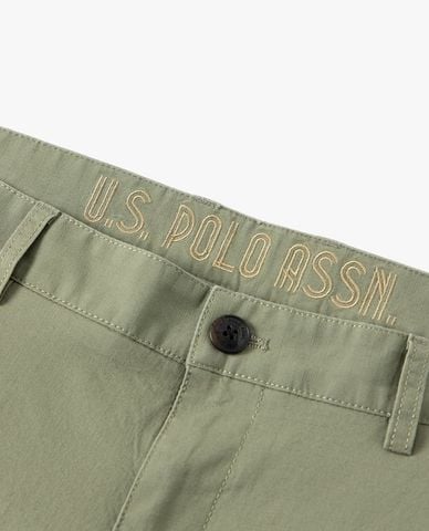  USPA - Quần short nam ngang gối phối túi hộp 