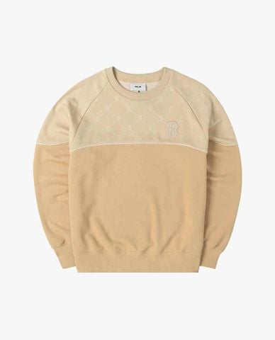  MLB - Áo sweatshirt unisex Dia Monogram Jaquard 