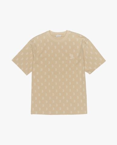  MLB - Áo thun unisex cổ tròn tay ngắn Monogram 