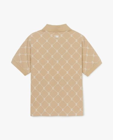  MLB - Áo polo nữ Dia Monogram Jacquard 