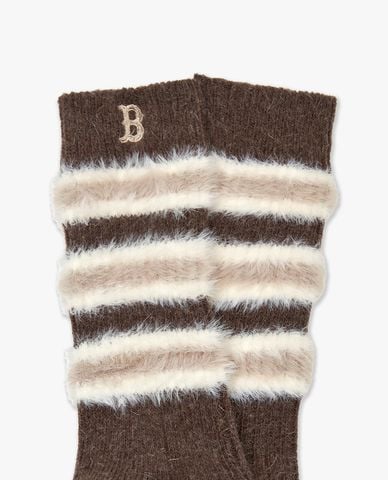  MLB - Vớ nữ cổ cao phối lông Stripe 