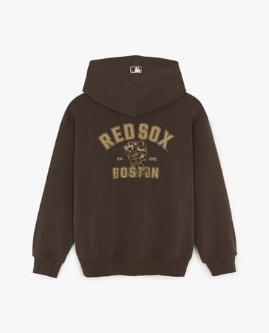  MLB - Áo hoodie unisex tay dài phối mũ Street Megabear 