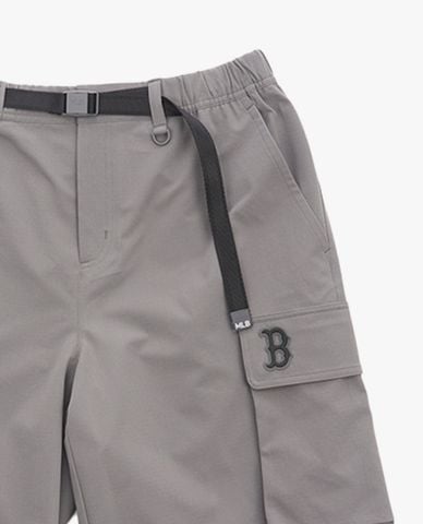  MLB - Quần short nam ống rộng lưng thun phối túi 
