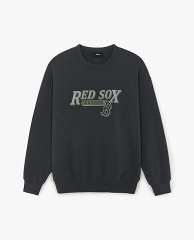  MLB - Áo sweatshirt nữ tay dài Vintage Letter Graphic Varsity 