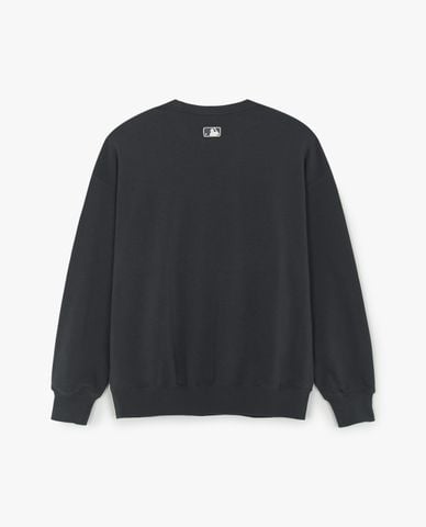  MLB - Áo sweatshirt nữ tay dài Vintage Letter Graphic Varsity 