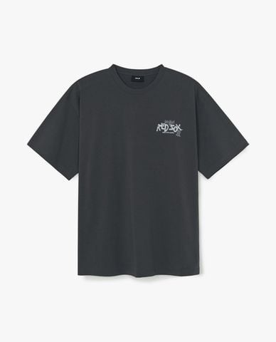  MLB - Áo thun unisex cổ tròn tay ngắn Basic Street Logo 