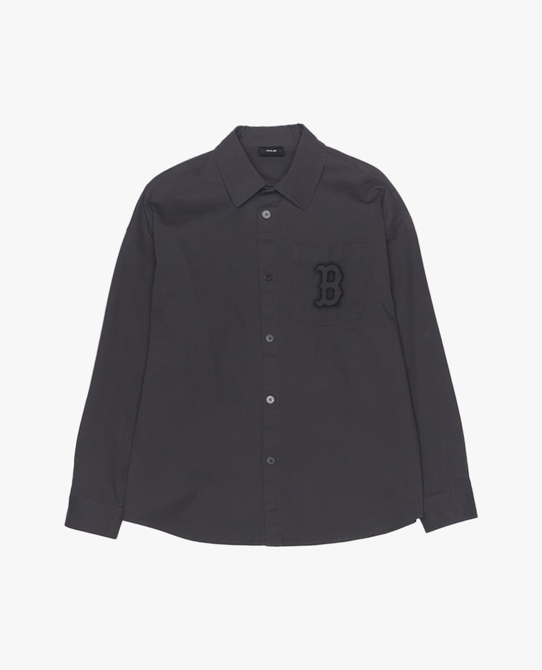 MLB - Áo khoác sơ mi unisex cổ bẻ tay dài phối logo