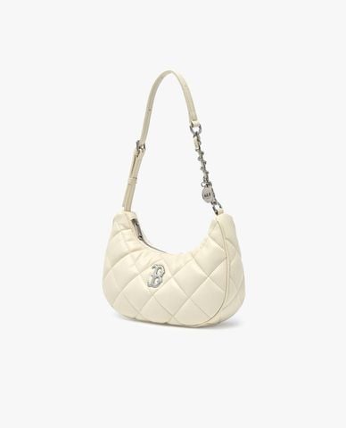  MLB - Túi đeo vai nữ Basic Quilted PU 