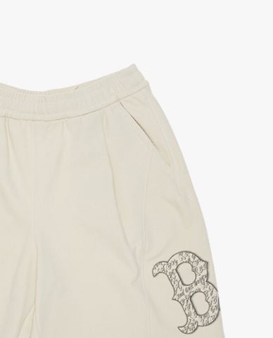  MLB - Quần short unisex ống rộng lưng thun 