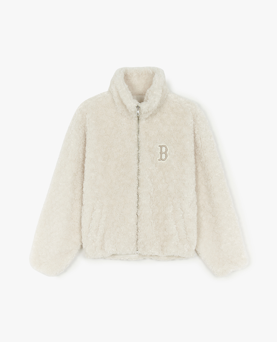 MLB - Áo khoác lông nữ phom croptop Hooris