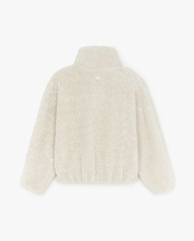  MLB - Áo khoác lông nữ phom croptop Hooris 