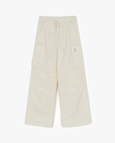  MLB - Quần nữ ống rộng lưng thun Gorpcore 