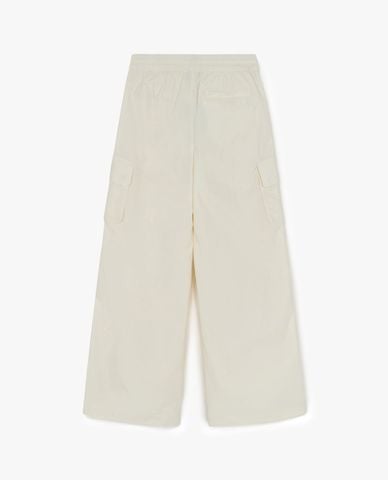  MLB - Quần nữ ống rộng lưng thun Gorpcore 