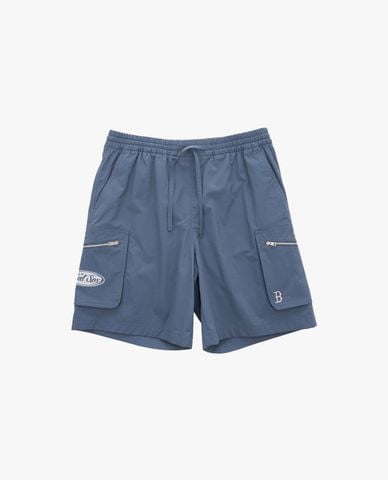  MLB - Quần short unisex ống rộng phối dây rút 