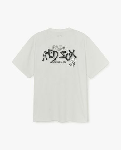  MLB - Áo thun unisex cổ tròn tay ngắn Basic Street Logo 