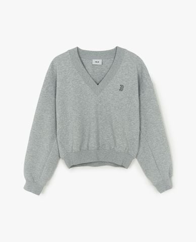  MLB - Áo sweatshirt nữ cổ tròn tay dài Basic Small Logo 
