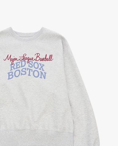  MLB - Áo sweatshirt unisex cổ tròn tay dài in chữ 