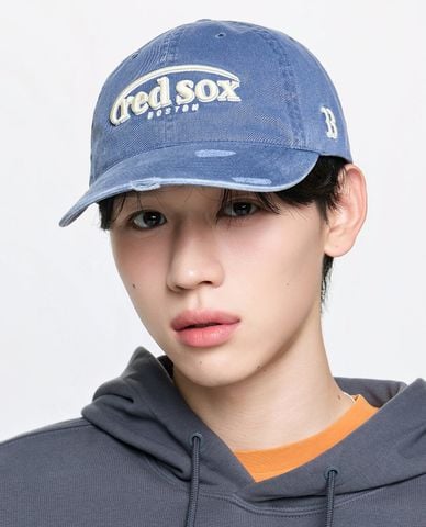  MLB - Nón bóng chày unisex Vintage Damage Curve Logo 