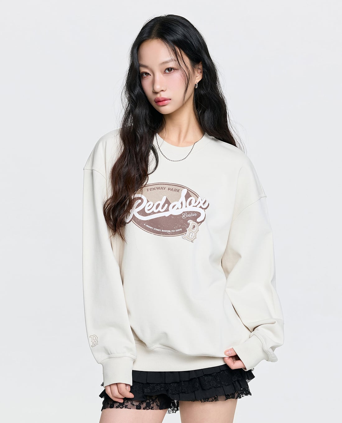 MLB - Áo sweatshirt unisex cổ tròn tay dài Varsity Vintage
