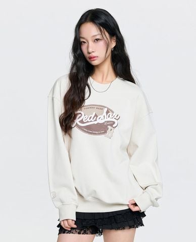  MLB - Áo sweatshirt unisex cổ tròn tay dài Varsity Vintage 