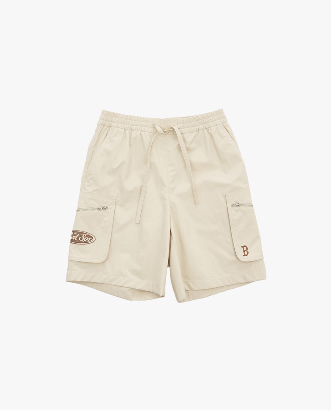 MLB - Quần short unisex ống rộng phối dây rút