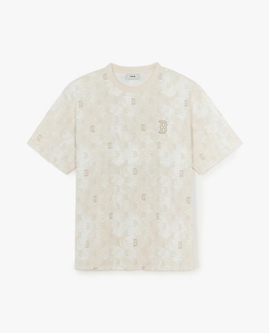  MLB - Áo thun unisex cổ tròn tay ngắn Monogram 