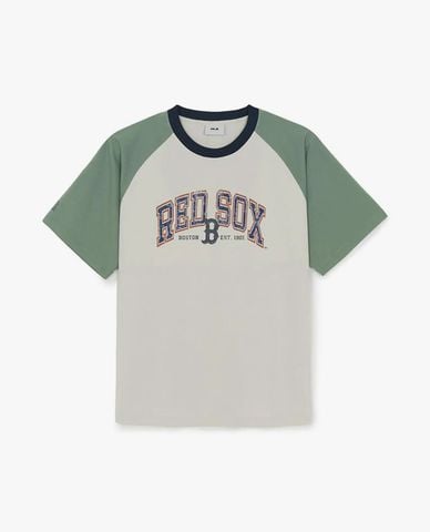  MLB - Áo thun unisex cổ tròn tay ngắn Vintage Color Block 