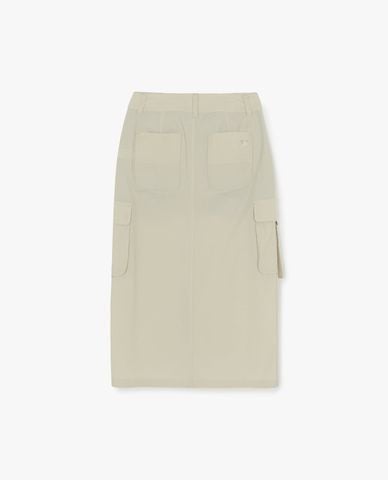  MLB - Chân váy phom suông midi Vintage 