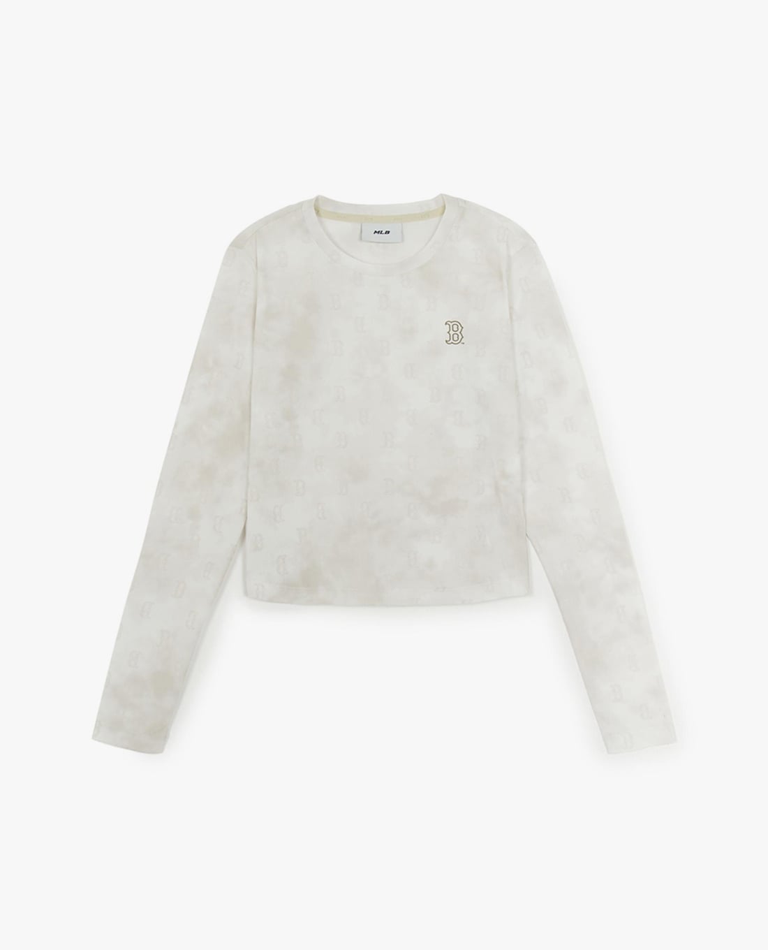 MLB - Áo croptop nữ cổ tròn tay dài Monogram Tie Dye