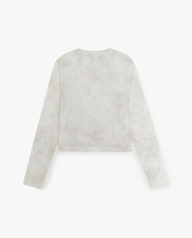  MLB - Áo croptop nữ cổ tròn tay dài Monogram Tie Dye 